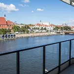 Nad Odrą - Luksusowy Z Widokiem Na Odrę, Tarasem I Klimatyzacją Apartament *