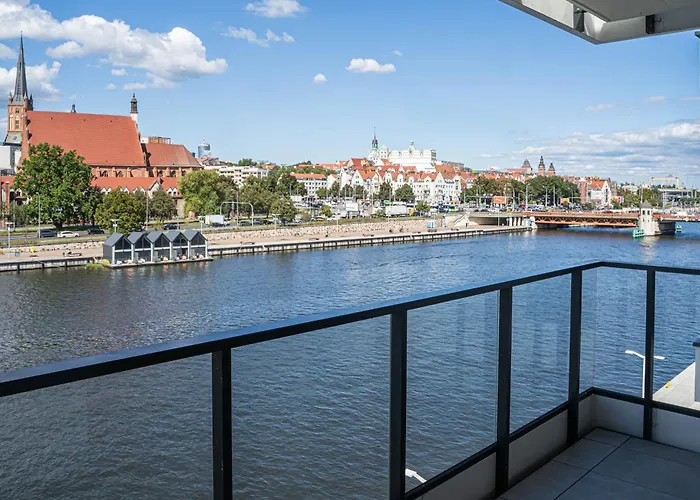 Nad Odra - Luksusowy Z Bocznym Widokiem Na Odre, Tarasem I Klimatyzacja Διαμέρισμα *