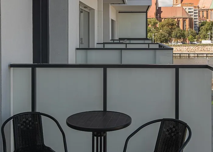 Nad Odrą - Luksusowy Z Widokiem Na Odrę, Tarasem I Klimatyzacją Apartament Szczecin