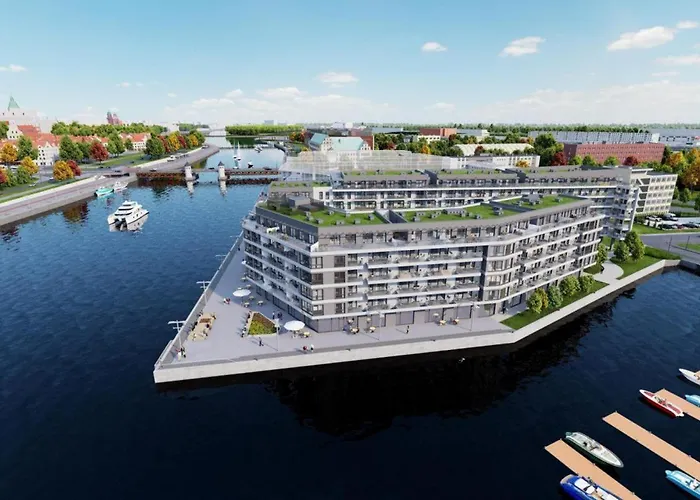 Nad Odrą - Luksusowy Z Widokiem Na Odrę, Tarasem I Klimatyzacją Apartament Szczecin