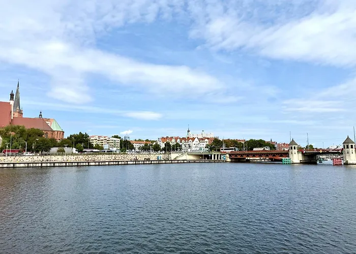 Nad Odrą - Luksusowy Z Widokiem Na Odrę, Tarasem I Klimatyzacją Apartament Szczecin