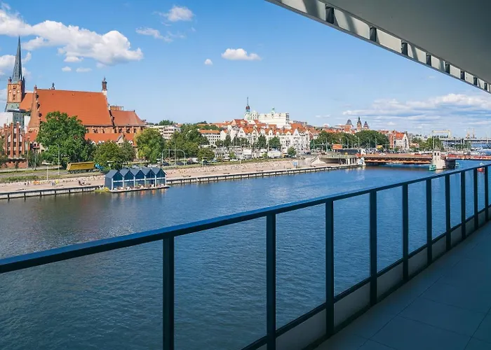 Nad Odra - Luksusowy Z Bocznym Widokiem Na Odre, Tarasem I Klimatyzacja Διαμέρισμα *